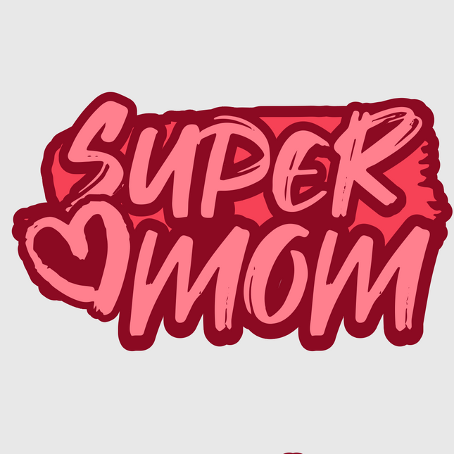 3" Super Mom Sticker